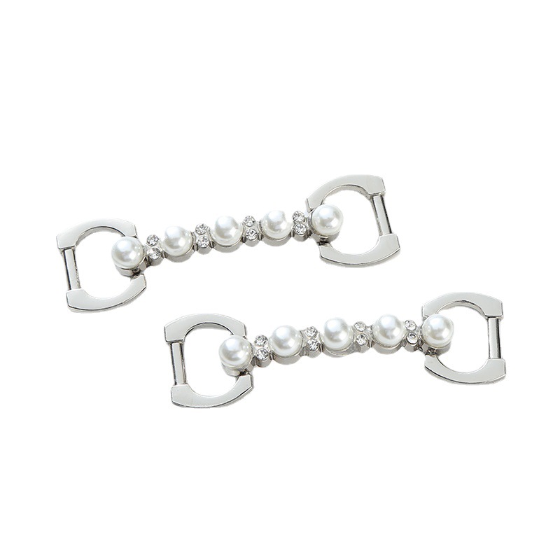 主图-05 silver pearl shoe buckle